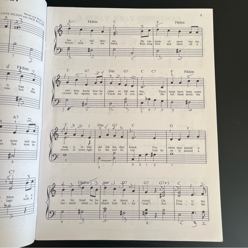 Big Note Easy Piano Merry Christmas Book Bill Boyd Hal Leonard 1987 Sheet Music - Picture 10 of 16